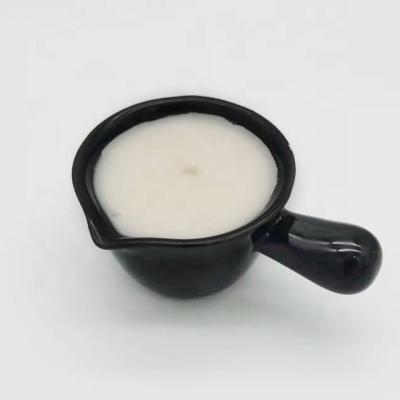 China Home Decor Customized Massage Candle Essential Oil Decor Ceramic Jar With Spout for sale