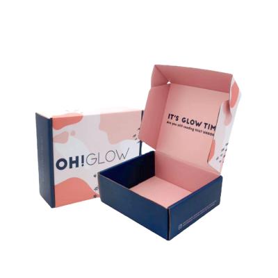 China Recyclable Wholesale Custom Mailer Box Corrugated Cardboard Packaging Mailer Box for sale