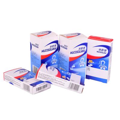 China Folding Recyclable Wholesale Paper Medicine Pharmaceutical Packaging Box Recyclable Paper Box for sale