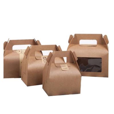 China Creative Design Biodegradable Paper Box Recycled Cardboard Food Packaging Paper Box With Window for sale