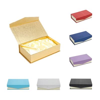 China Recyclable Luxury Custom Magnetic Hardcover Book Flip Cover Cardboard Paper Box Closing Cardboard Packaging Boxes For Cosmetic for sale