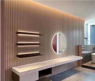 Cina grille wall panel new design wpc wall panel fashionable grille panels popular pvc panels in vendita