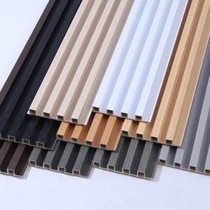 中国 low cost WPC wall panel for interior decorative laminated pvc panels for background grille design 販売のため