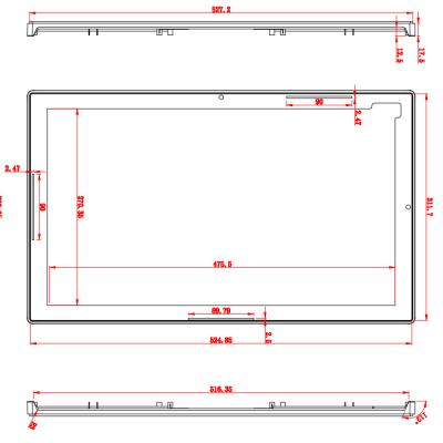 China Industrial Application 21.5 Inch Capacitive Touch Display Housing for sale