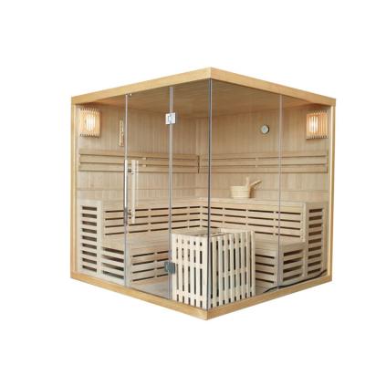 China Computer Control Panel Factory Price Solid Wood Far Infrared Sauna Room for sale