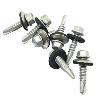 China CHEAP Custom HEX Metal Stainless Steel Tile Roof Screw For Wood 65mm Hex Head Self Drilling Tapping Roofing Rubber Gasket Screw for sale