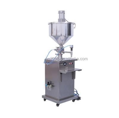 China Food Stirring Type Lotion Filling Machine High Viscosity Water Bottle Filling Machine With Feed Hopper for sale