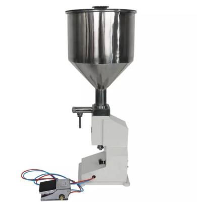 China 5-50ML Food DRINK YOGURT DRINKS DOUBLE STICK SMALL SEMI-AUTOMATIC LIQUID SAUCE FILLING MACHINE VINEGAR FILLING MACHINE for sale