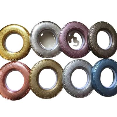 China Newewst Eco-Friendly Cheapest Decorative Roman Curtain Grommet Rings Curtain Clip On Double Rings Self-Locking Grommets à venda