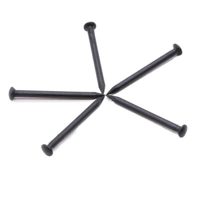 China Flat ustomized concrete nail in high quality black galvanized hardened steel for sale