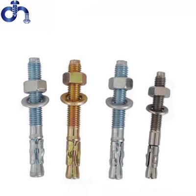 中国 Manufacturer STEEL Wedge Anchor Zinc Plated Heavy Duty Concrete Expansion Wall Wedge Anchor Bolts 販売のため