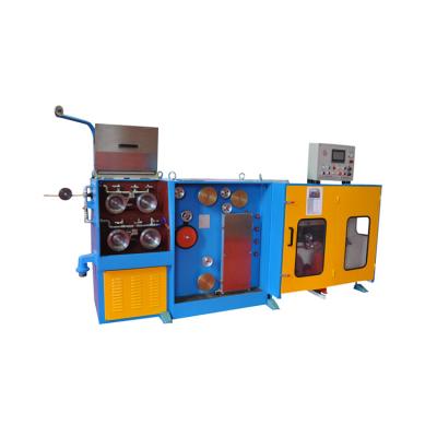 China Fine wire drawing machine with inline annealer and double coiler for sale