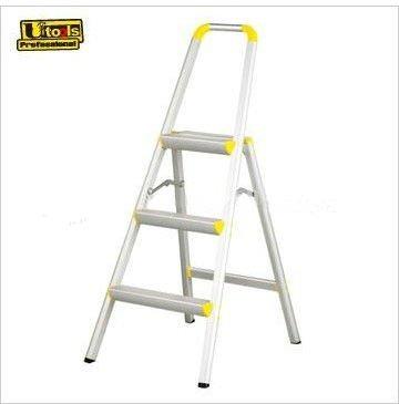 China Plastic Folding Ladders Joint A Foldable Ladder Agility Adjustable Aluminum Step Ladder Three Step Type for sale