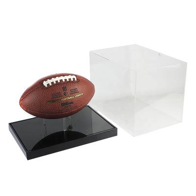 China Durable Improve Rugby Ball Display Case Acrylic Football Luxury Hot Selling Display Case for sale