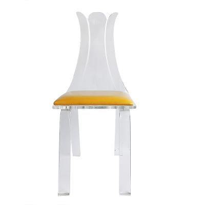 China Patterns could be engraved on the chairs factory custom wholesale acrylic office chair acrylic dining chair for sale