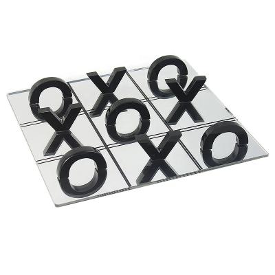 China Durable Acrylic Tic Tac Toe Coffee Table Living Room Decor Family Games Night Classic Board Games and Office Decor for Kids and Adults for sale