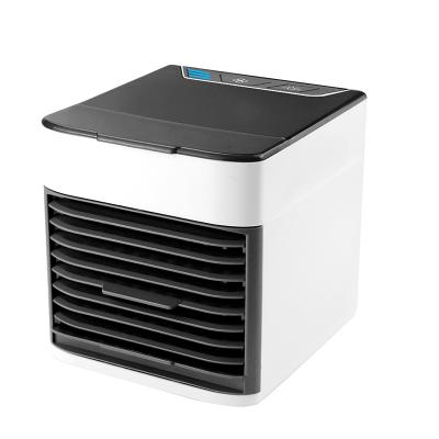 China Portable Mini Hotel Air Conditioner Air Cooling Fan Desktop Air Humidifier For Home USB Negative Ion for sale