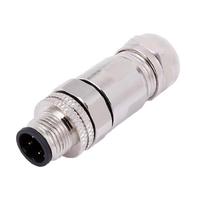 China M12 Power Male Female Connectors A Since C D Xcoding Cable Assembly Solder 3 4 5 8 12 Pin Waterproof Connector for sale