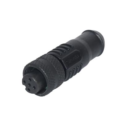 China Industrial Automation NMEA 2000 Waterproof M12 Cable Assembly Male Female Shielded Connector for sale