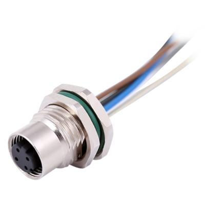 China Ip69 waterproof m12 automotive cable connector easily install with for sale