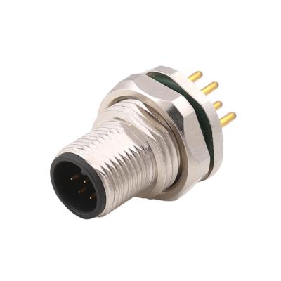 China M12 Aviation Automotive Female Socket Auto Waterproof 4 Pin Connector for sale