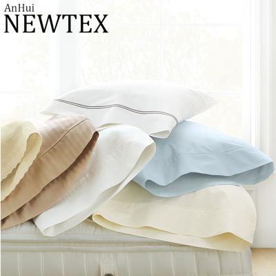 China 100% Anti-Static Microfiber Brushed Fabric Pillowcase Pillow Cover With Stripes for sale