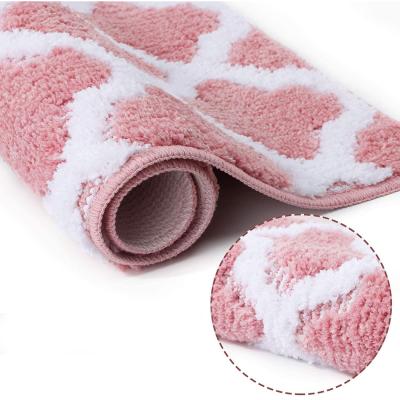 China Durable Soft Cute Moroccan Bath Covers With Non Slip Backing, Bath Mat Perfect For Bathroom Floor, Sink And Shower for sale