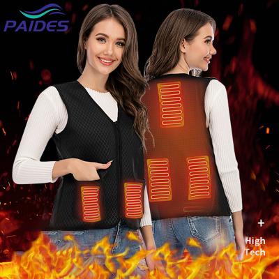 China 2022 High Quality Waterproof 5V/7.4 USB Heated Vest Warm Women Charging Three-speed Coat Jacket Clothing Heating Vest Adjust for sale