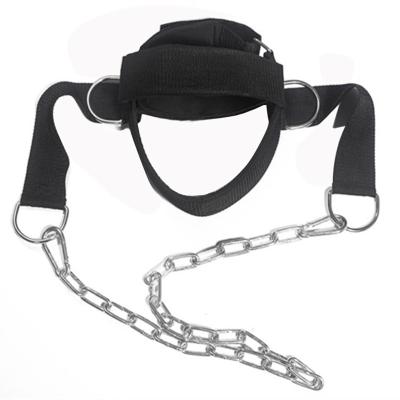 China Hot New Amazon Weightlifting Exercise Weightlifting Fitness Strength Exercise Belt Chain Weightlifting Strap Neck Head Harness for sale