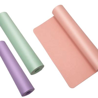 China SANFAN CHINA Slignment 8mm Microfiber Roll Exercise Non-Slip Orange Custom Eco-Friendly Yoga Mat Storage for sale