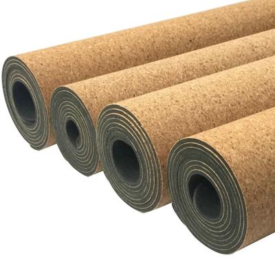 China SANFAN Non-slip Logo Best Exercise Roll Bulk Custom Made Smart Cork Yoga Mat Eco-friendly for sale