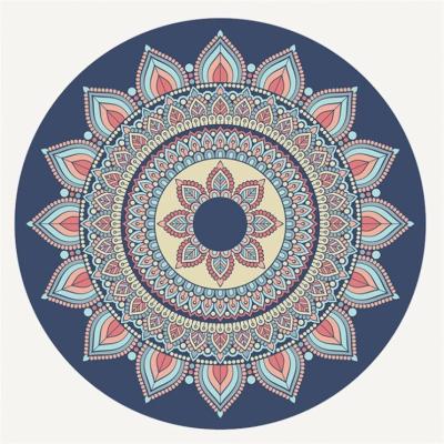 China China Factory Price Non Slip Custom Printed Round Meditation Yoga Mat for sale