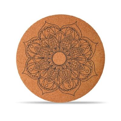 China Factory Sales OEM Wholesale Cork Yoga Mat Eco Friendly Round Cork Rubber Yoga Mat Best Quality Manufacturer for sale