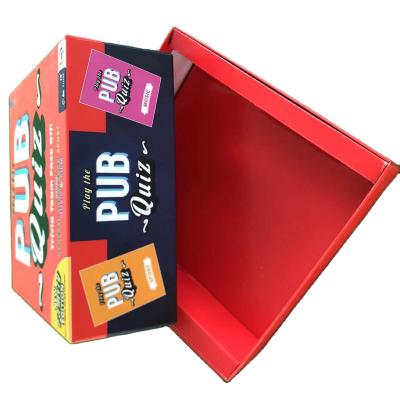 China Recycled Cardboard Gift Box Package Custom Materials Paper Gift Box Insert Red Packaging for sale