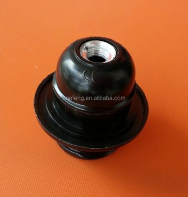 China Screw Black Bakelite E27 Lampholder 1/2 Body Thread Metal Entry 10mm for sale