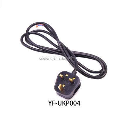 China Home Appliance UK 3 Pin AC Plug Lamp Power Cord For Household Appliance for sale