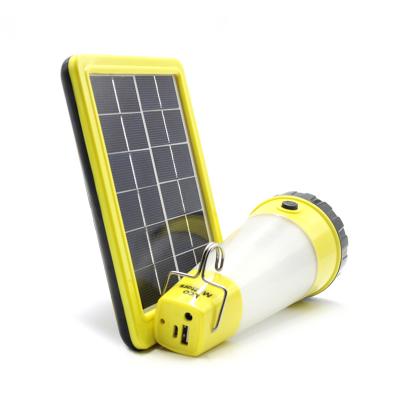 China Eco-friendly Green Solar Panel Portable Lights Solar Power Lanterns For Lighting And Charging Cell Phone for sale