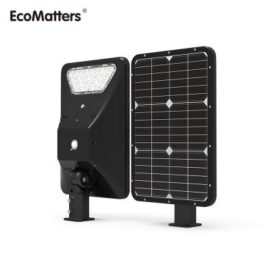 China HIGH EFFICIENCY 30W 60W ROAD Smart Solar Street Light PV Solar Panel Light All In One for sale