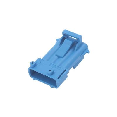 China 185001-3 TE Amp Timer 4 Pin Blue Male Waterproof Oxygen Sensor Automotive Connector for sale