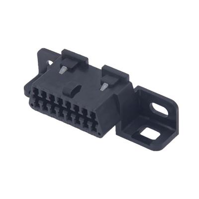 China 12110250 Automotive Delphi 16 Hole Black Open Car OBD2 Female Connector for sale