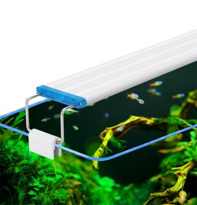 China Super Slim LED Aquarium Lighting Aquatic Plant Light 18-75CM Extendable Waterproof Lamp For Fish Tank 90-260V 18cm/28cm/38cm/48cm/58cm for sale