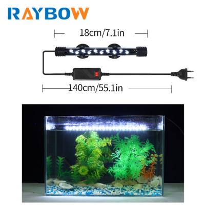 China Waterproof Fish Tank LED Aquarium Light Under Water Submersible Reef Lights Crystal Glass Lights 180mm/280mm/380mm/480mm/580mm for sale