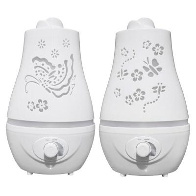 China Colorful Household LED Light 2.4L Ultrasonic Humidifier Aroma Humidifier Air Diffuser Home Purifier Atomizer for sale