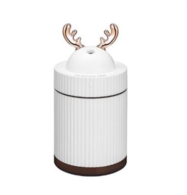 China Household 180ML USB Humidifier Deer Cartoon Mini Ultrasonic Air Humidifiers Aroma Diffuser Led Light For Home Office Fogger Mist Maker for sale