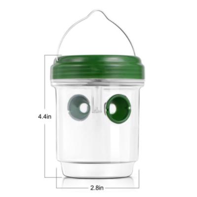 China Viable LED Pest Control Products Hornets Wasp Trap Catcher Solar Power Traps Reusable Ultraviolet Bee Wasp Fly Trap for sale