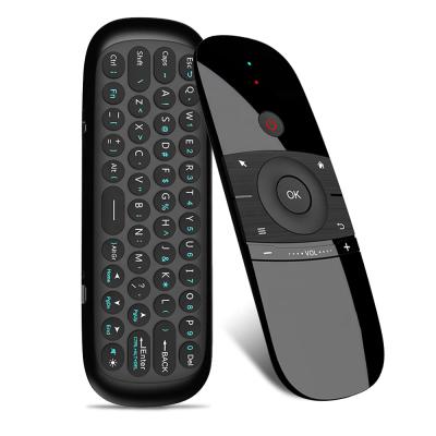 China W1 Mini Air Mouse Conductive Rubber Android Rechargeable 2.4GHZ Wireless English Keyboard Remote Control For Windows Android TV Box PC for sale