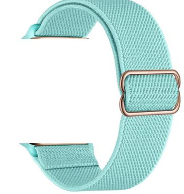 China Soft Sports Nylon Strap for Apple Watch Band 44mm 40mm 38mm 6 5 4 3 Se Watch Bands 38/40mm and 42/44mm Adjustable Elastic 42mm Strap iWatch Series for sale