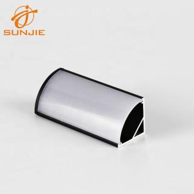 China Decorations 16x16mm 10mm Width Corner Right Angle Aluminum Led Profile For Kitchen Lighting for sale