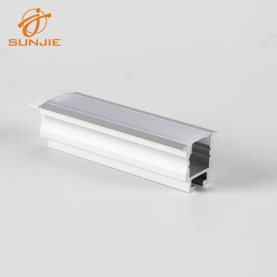 China Decorations SJ-ALP2520 Suspended Ceiling Mounted LED Aluminum Profile Suspended LED Extrusion for Hotel and Office for sale