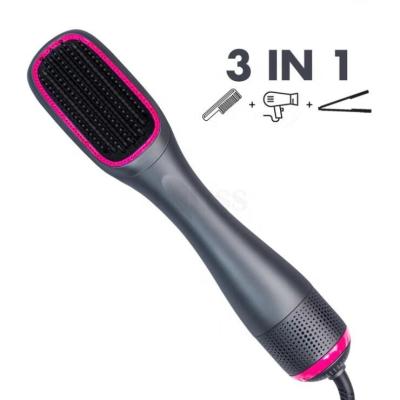 China Lescolton Nondisposable White Professional Handheld Multifunctional 3 in 1 Straightener Hot Air Hair Comb Dryer Brush for sale